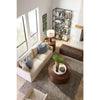 woven brown banana tree bark bench