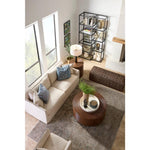 woven brown banana tree bark bench