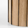 tall mango wood column candle hurricane 