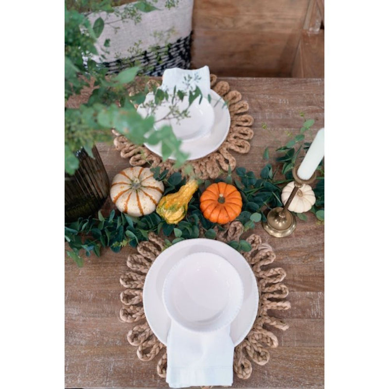 cream beaded rim melamine soup cereal bowl