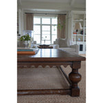 elm square coffee table in living room dark wood