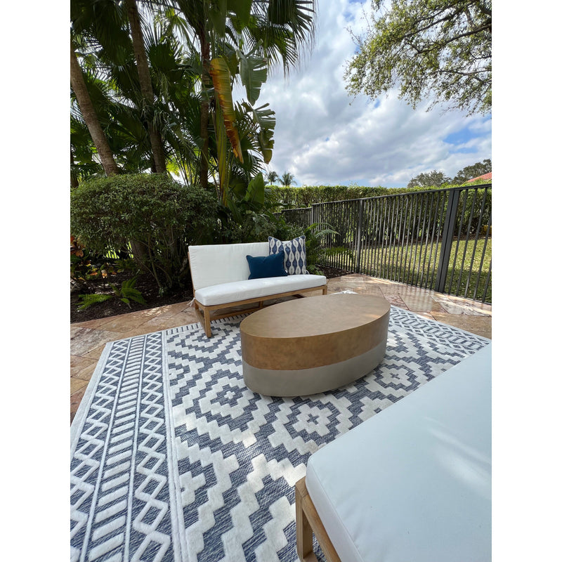 concrete coffee table natural gold 