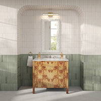 brushed gold metal modern sconce