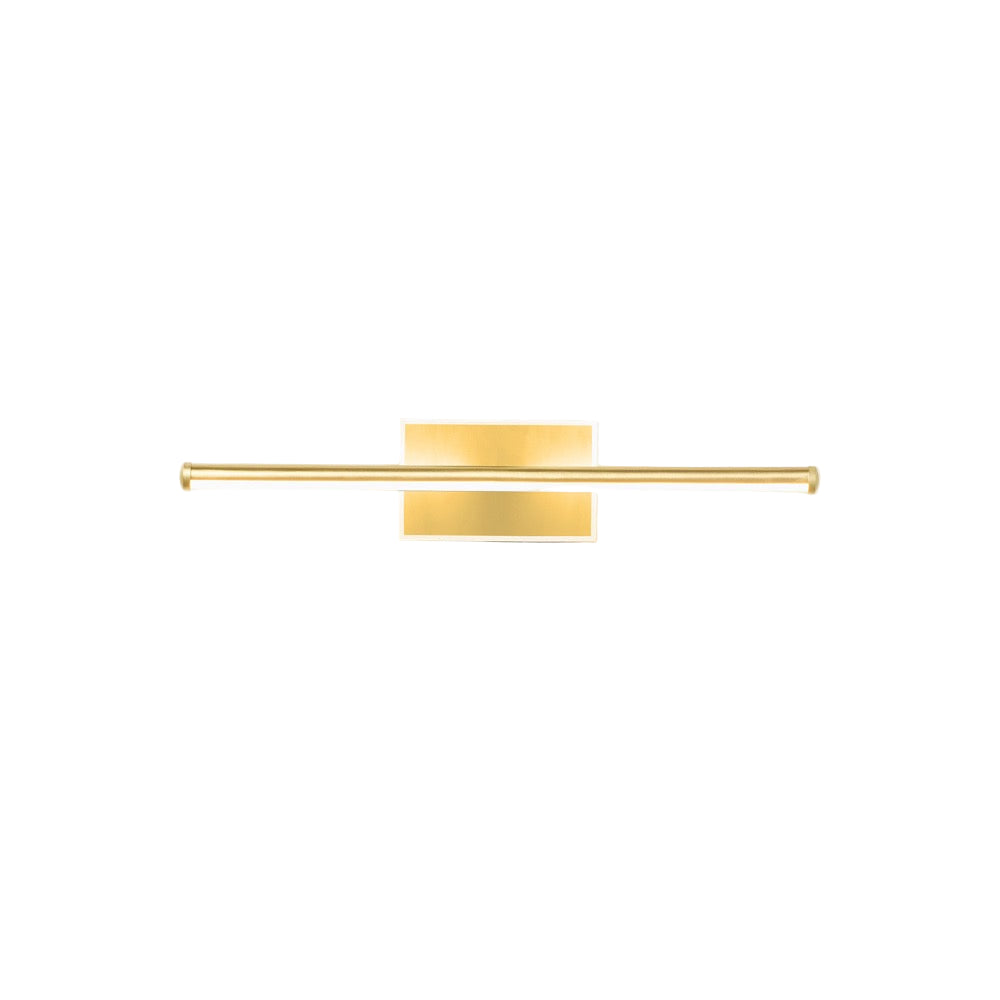 brushed gold metal modern sconce