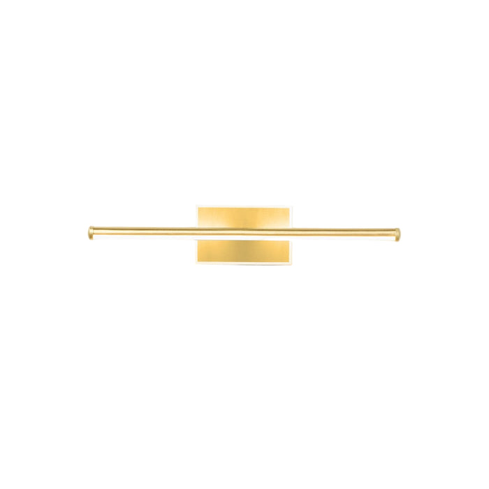 brushed gold metal modern sconce