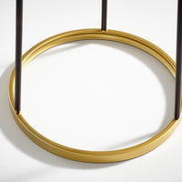 black gold round planter stand