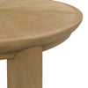 cocktail table round low natural oak