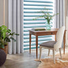 gray vinyl seat white oak chair round back