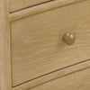storage chests three drawer oak solid veneer bronze hardware