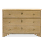 storage chests three drawer oak solid veneer bronze hardware