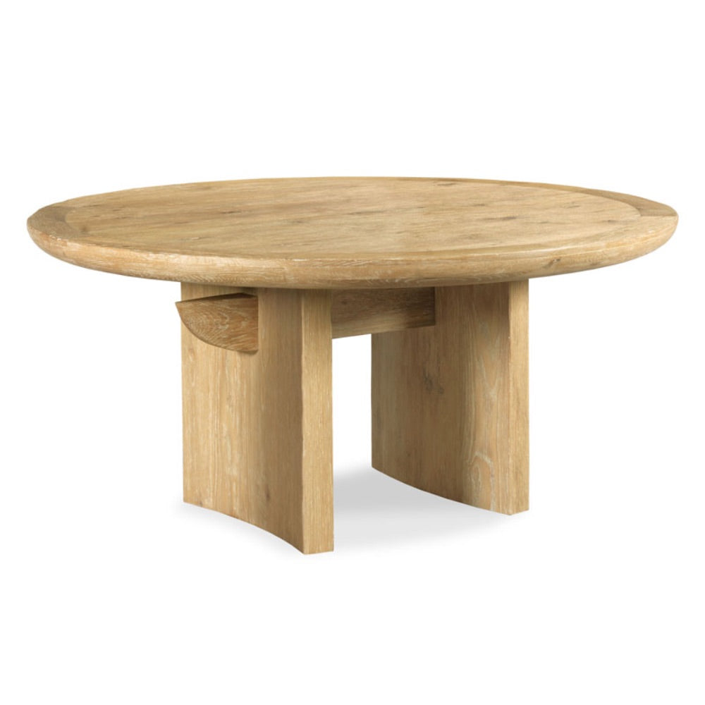 round dining table lime wash natural oak