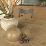 round dining table lime wash natural oak