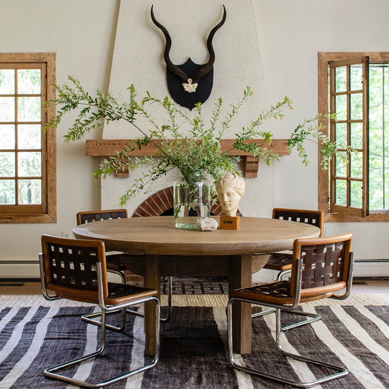 Lime washed oak on sale dining table and chairs