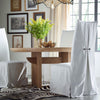 round dining table lime wash natural oak