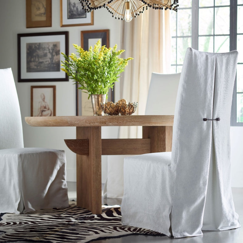 round dining table lime wash natural oak