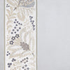white linen blend drapery panels silver gold embroidered flora edge