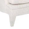 sofa three cushion white upholstered fabric handmade
