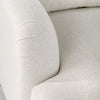 sofa three cushion white upholstered fabric handmade