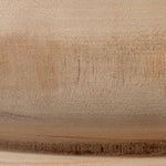 round wood discs side table natural finish