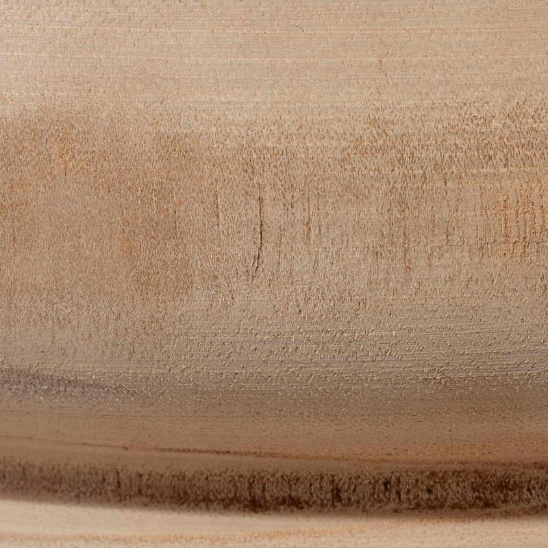 round wood discs side table natural finish
