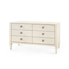 blanched oak 6 drawer extra large dresser bronze pulls