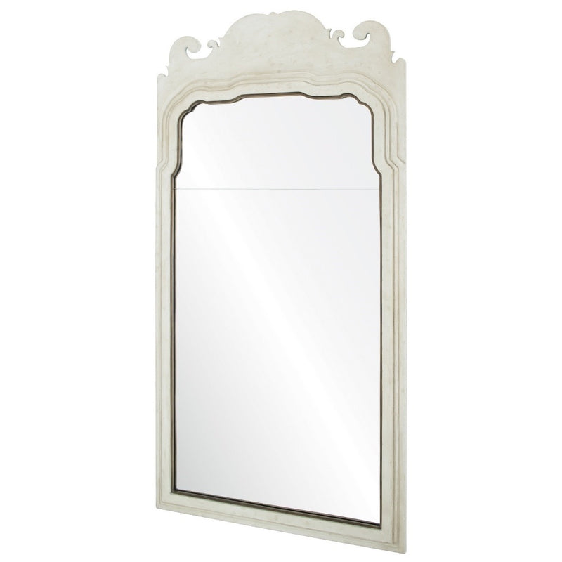 hand carved mirror wood grey finish carved top 