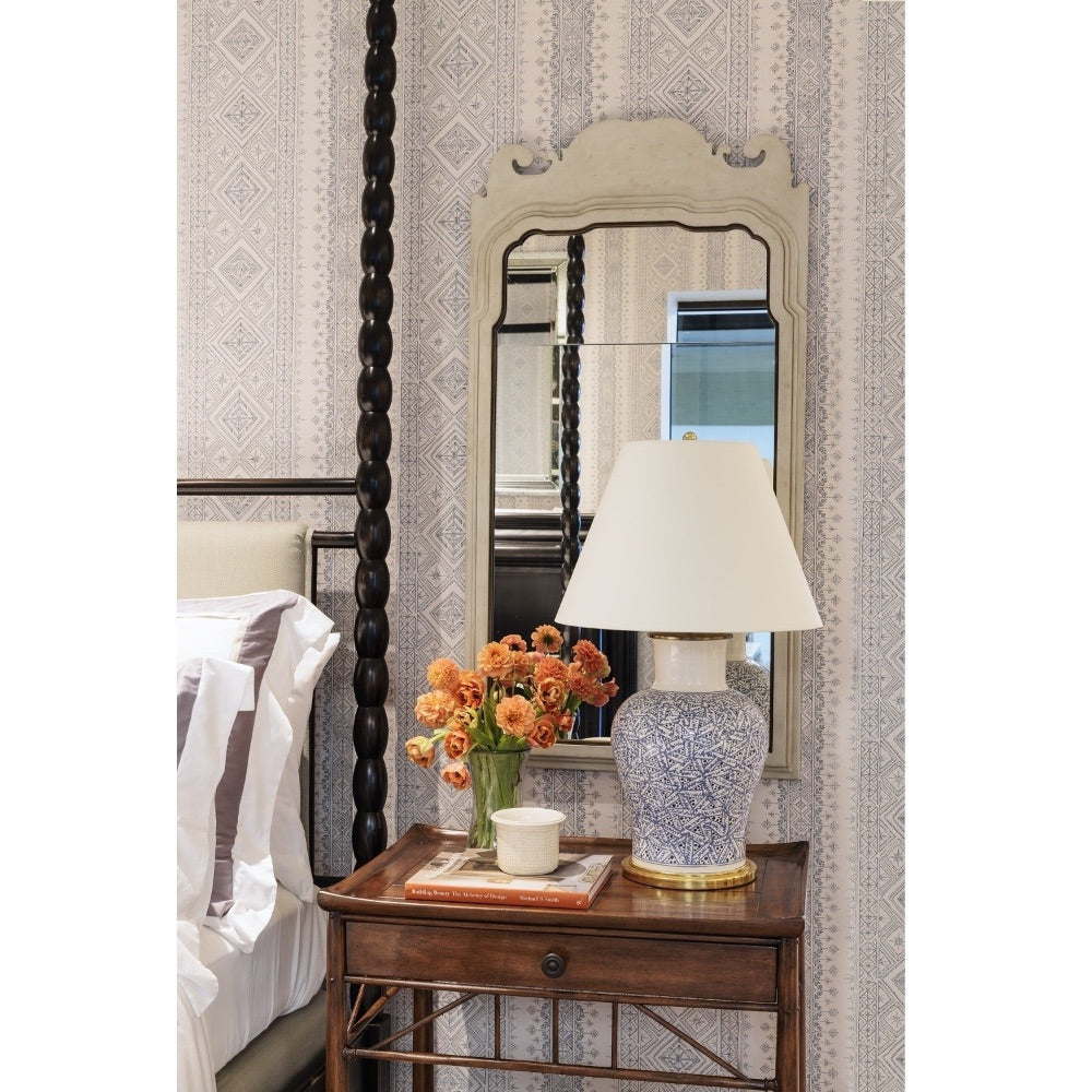 hand carved mirror wood grey finish carved top 