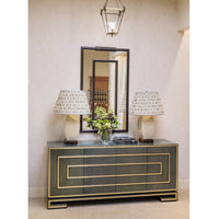 hand carved walnut mirror espresso