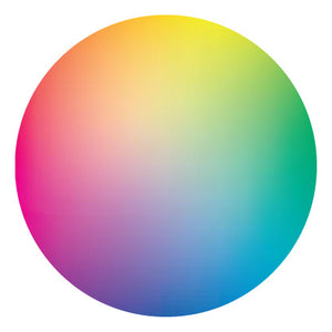 Multicolored gradient circle on a white background