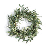 olive wreath organic round hanging decor