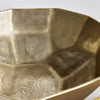 cast aluminum gold bowl set of two geometric contemporary
