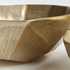 cast aluminum gold bowl set of two geometric contemporary