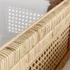 display boxes set of 2 wrapped rattan glass top natural 