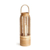 rattan lantern natural LED candle holder