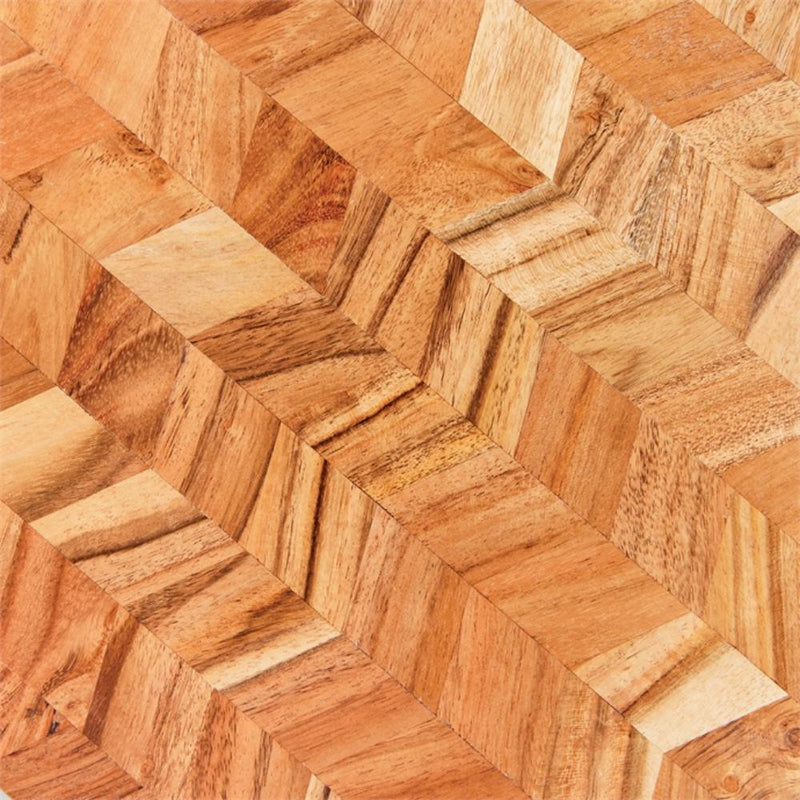 natural acacia wood serving boards set chevron pattern