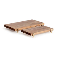 serving boards acacia wood natural gold