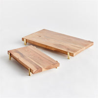 serving boards acacia wood natural gold