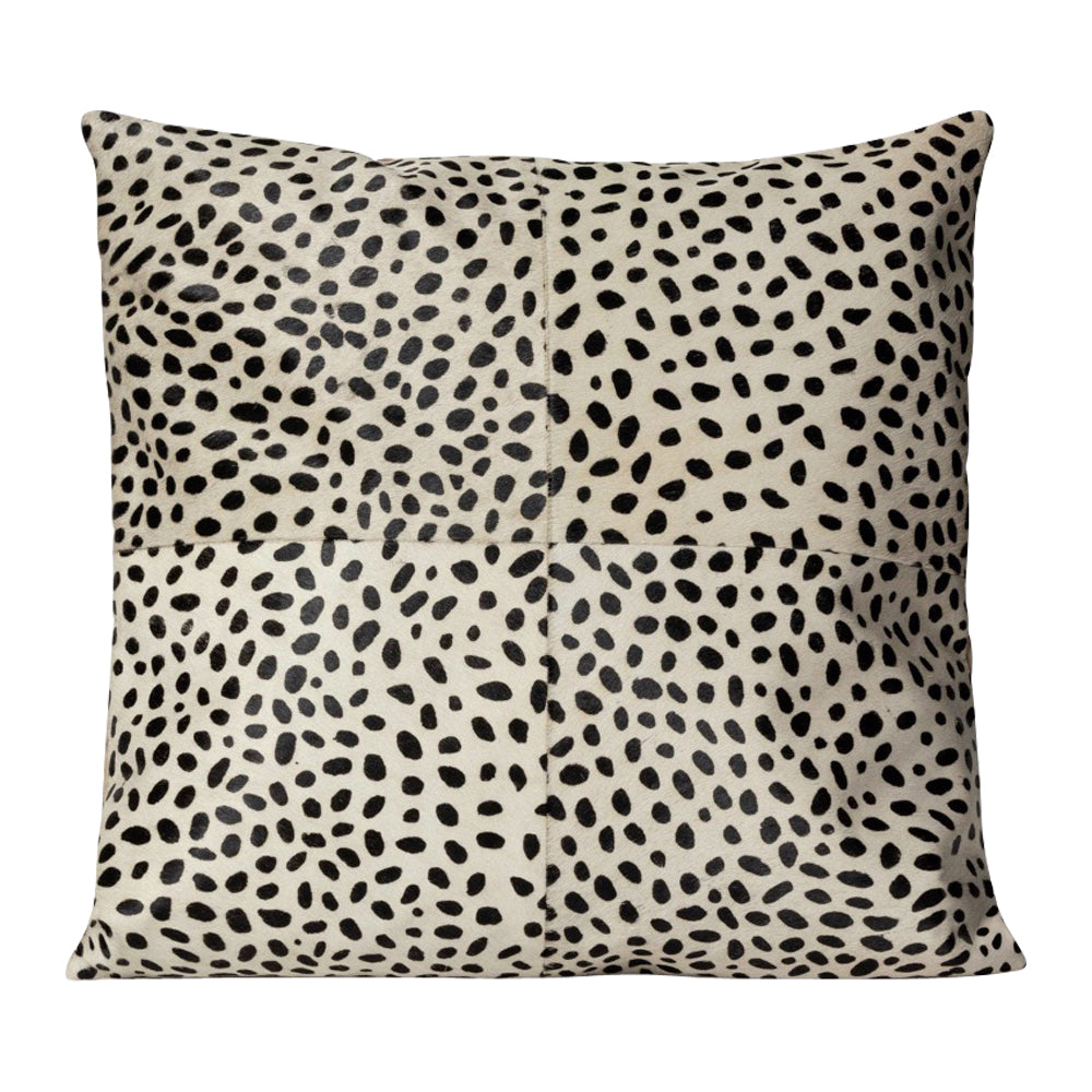set of 2 hair on hide pillows dalmatians