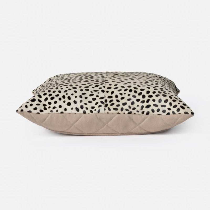 set of 2 hair on hide pillows dalmatians