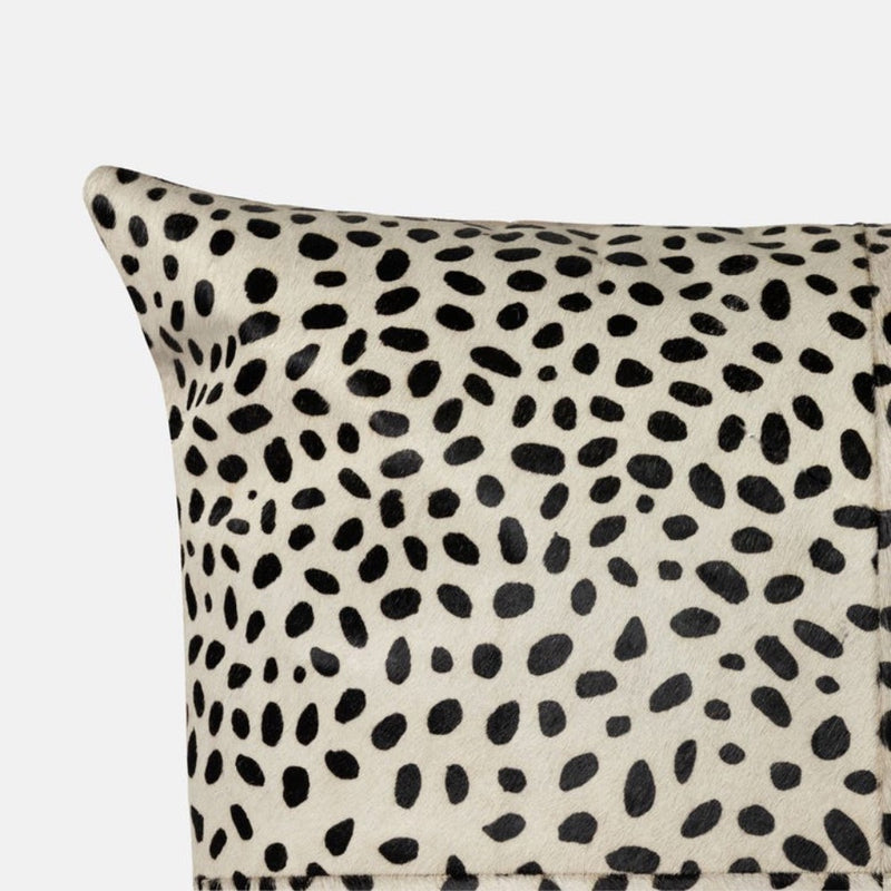 set of 2 hair on hide pillows dalmatians