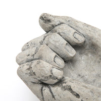 rustic weathered stone hand