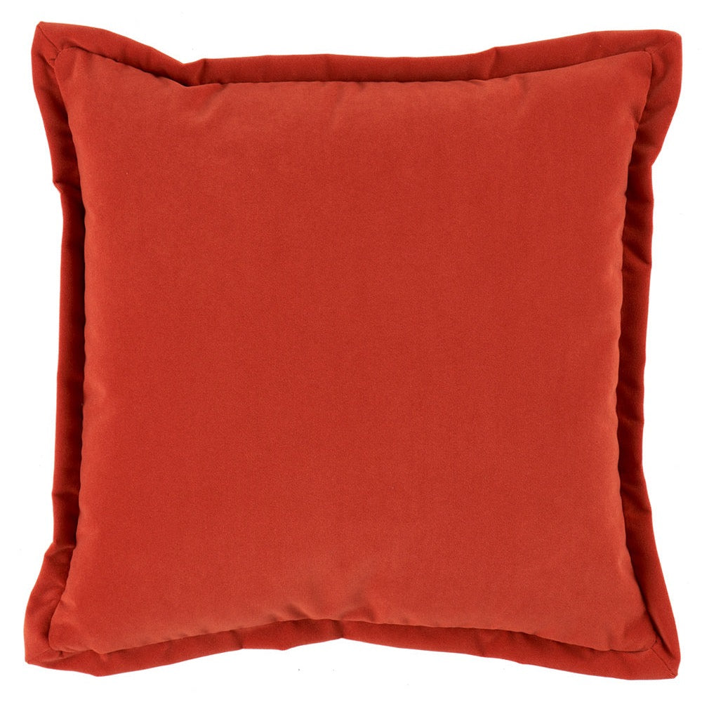 red square velvet indoor outdoor throw pillow