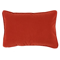 red velvet lumbar outdoor pillow