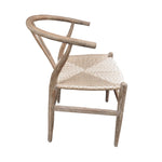 outdoor wishbone natural chair woven seat