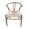 outdoor wishbone natural chair woven seat