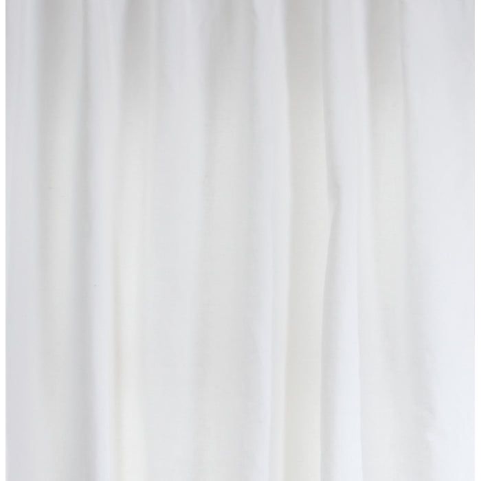 India's Heritage curtain panel drapery white cotton linen grommets