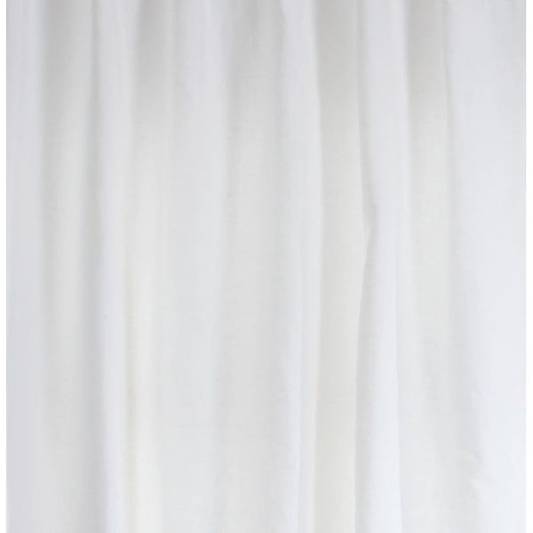 India's Heritage curtain panel drapery white cotton linen grommets