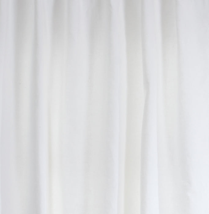 India's Heritage curtain panel drapery white cotton linen grommets
