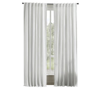 India's Heritage curtain panel drapery white cotton linen grommets