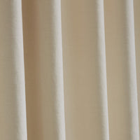 Stella Ivory Cotton Velvet Curtain Panel by India's Heritage features soft vertical folds and a smooth, elegant finish.